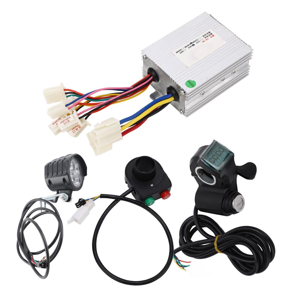 36V 500W Bike Controller Thumb Throttle Set Multi Protection Sensitive Control Brushed Controller with Thumb Throttle