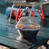 CAMPING MOON Sherazal Stacking Colander Set Stainless Steel 2-Piece S-213-2P Silver