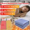 5 Speeds Home Use Auto Thermostat Bed Warmer Smart Electric Blanket Adjustable Temperature Heating Pad Cold Weather