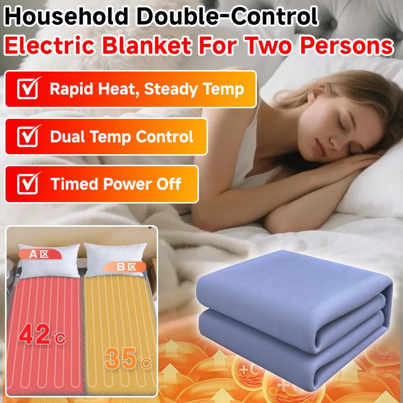 5 Speeds Home Use Auto Thermostat Bed Warmer Smart Electric Blanket Adjustable Temperature Heating Pad Cold Weather