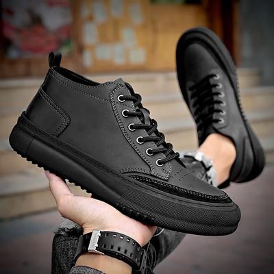 Mode Neue Herren Freizeitschuhe Leder Sneaker Komfort Flache Schuhe Männlich Hohe Qualität Britischer Stil Bequeme Outdoor Walking Sneaker