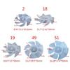 Plastic Fan Blade Replacement 7 Leaves Household Electric Hairdryer Motor Fan