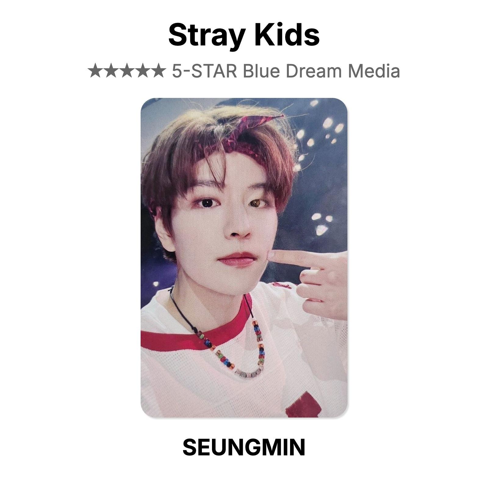 Stray Kids 5-STAR Blue Dream Media Official Photocard SEUNGMIN