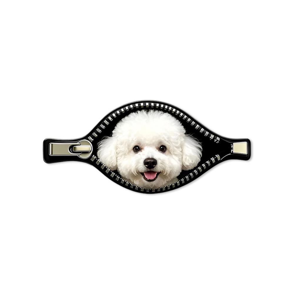 Adesivo Impermeabile per Auto da Cane Design Cerniera Decorazione Auto per Animali Adesivo per Auto da Cane Copri Graffi
