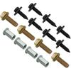 Steel Front Bumper Skid Plate Bolts Nutserts Rivet Nuts Compatible with Jeep Wrangler/with Jeep Gladiator, 6511076AA 6104414AA 6512587AA