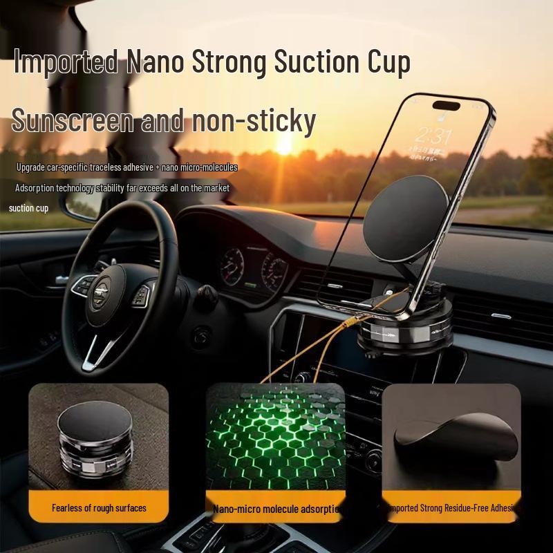 Rotatable Magnetic Phone Holder with Suction Cup for Car Dashboard Y8