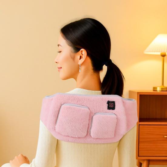 Heating Waist Belt for Women Adjustable Electric Heated Strap 3 Temperature Settings Portable Heat Pad for Back Abdomen Relaxation