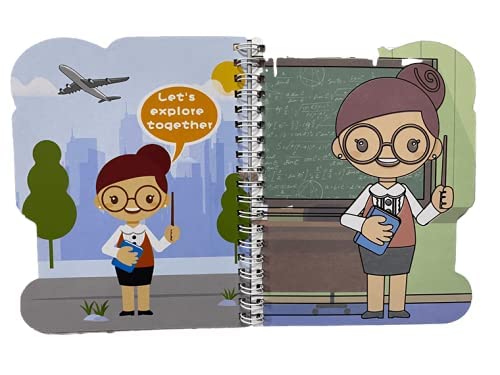 

Edu Toys В дорогу Многоразовая книга-раскраска водой || Многоразовый блокнот для занятий || Без грязных рук || (Помощники общества)