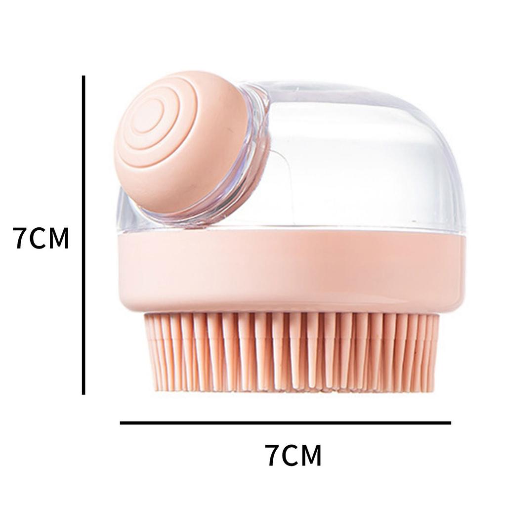 2-Pack Silicone Cleansing Brush with Built-in Dispenser - Multi-Use for Hair, Face, and Body Care Massage