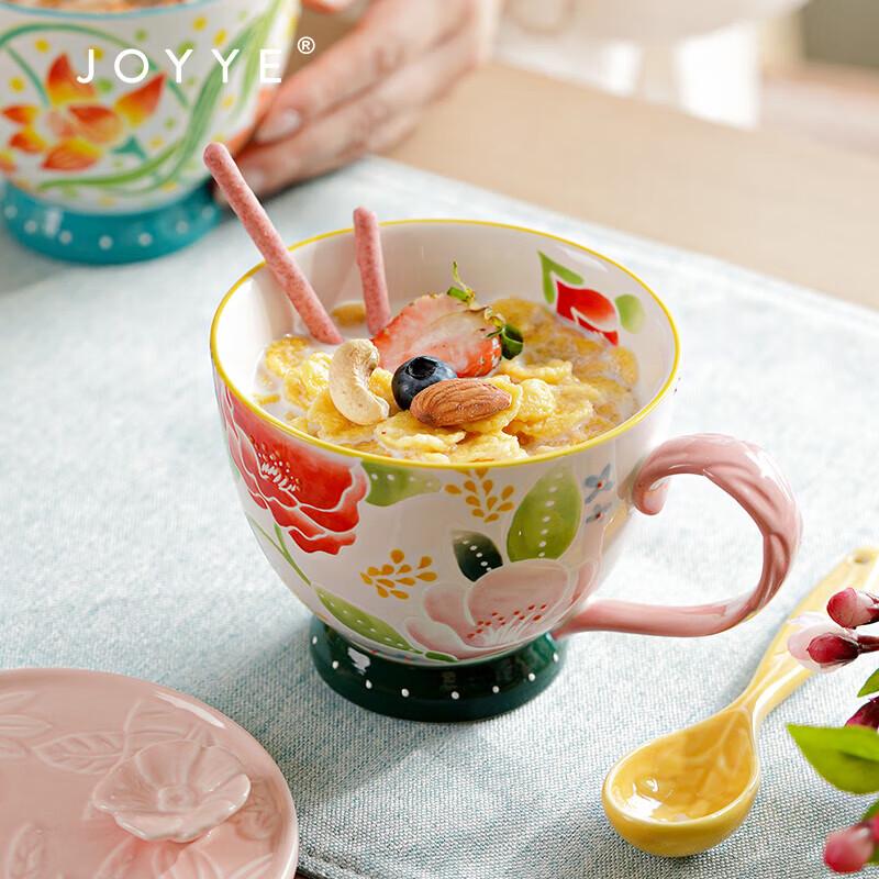 

JOYYE Hand-Painted Ceramic Mug - Twelve Flower Language Series