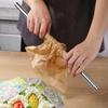 430 Stainless Steel Baking Utensils Ergonomic Handle Rolling Gadget Practical Pastry Roller For Dough Preparation