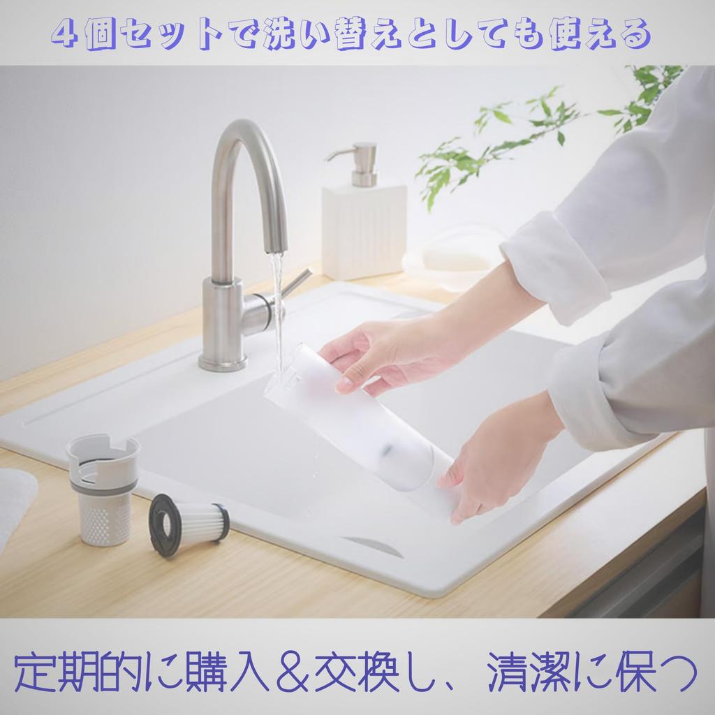 Ruichi RUICH Exhaust Filter CFT51 Iris Ohyama Handy Cleaner Only Sponge Filter Included Sets Compatible with (Compatible Product/4 Included) HCD-21,