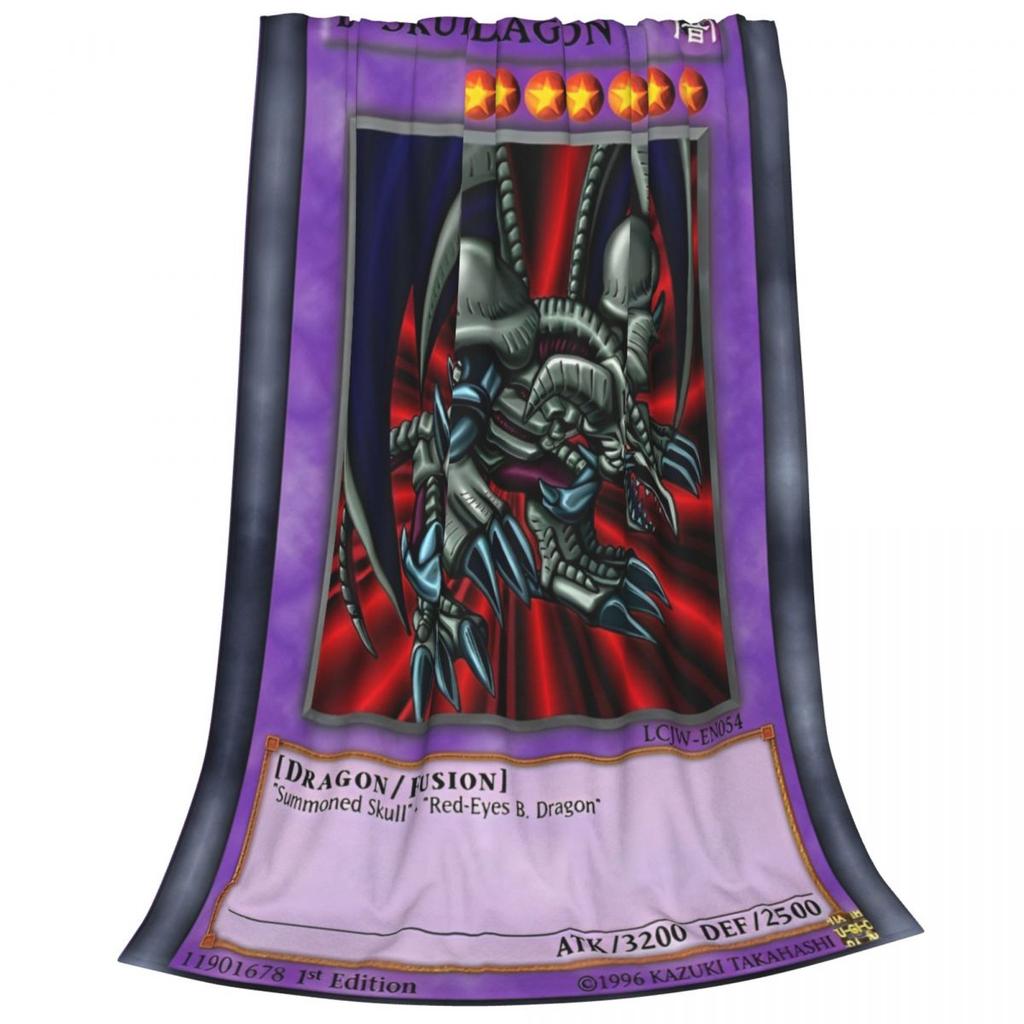 Yu Gi Oh Card Blanket Cover Plush Throw Blankets Summer Air Conditioning Portable Ultra-Soft Warm Bedsprea