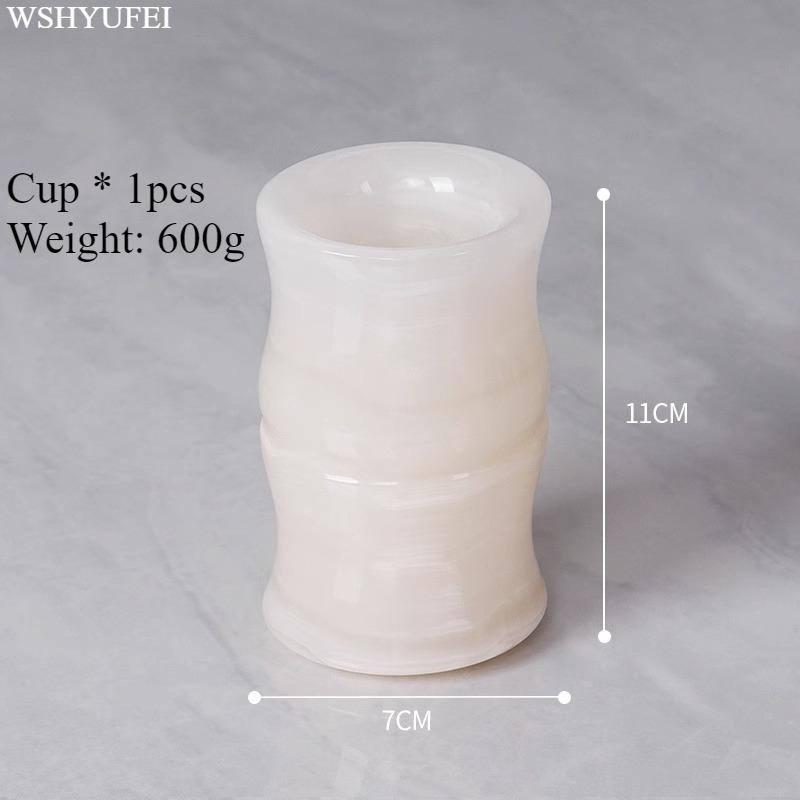 Light Luxury White Jade Stone Home Bathroom Wash Suit Bathroom Supplies Brush Tooth Cup Soap Bottle Soap Dish Toothbrush Holder
