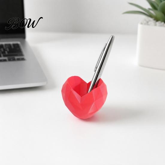 Cactus Planter Pot Love Heart Shape Pot, 3D Printed Geometric Modern Flowerpot Flowerpot, Succulents Plants Container, Gift for