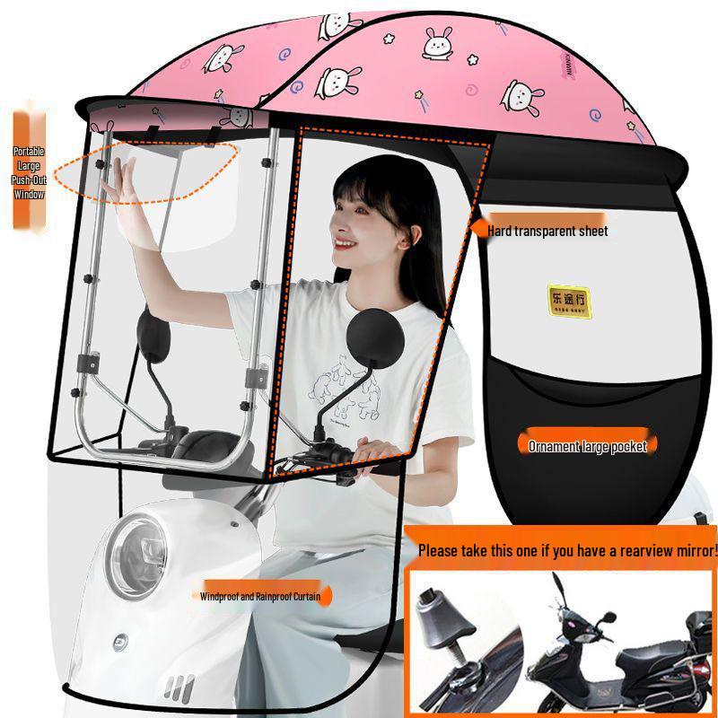 

Потовщений дощозахисний навіс для електромобіля, навіс для автомобіля, мотоцикла та трицикла No Rearview Mirror Model