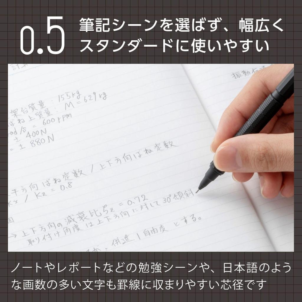 Pentel Orenz Nero Mechanical Pencil 0.5mm PP3005-A