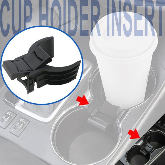 Cup Holder Insert for Toyota for Highlander 2014-2019, Cup Slot Insert, Center Console Drop In Organizer with Spring Clips, Car Interior Accessory