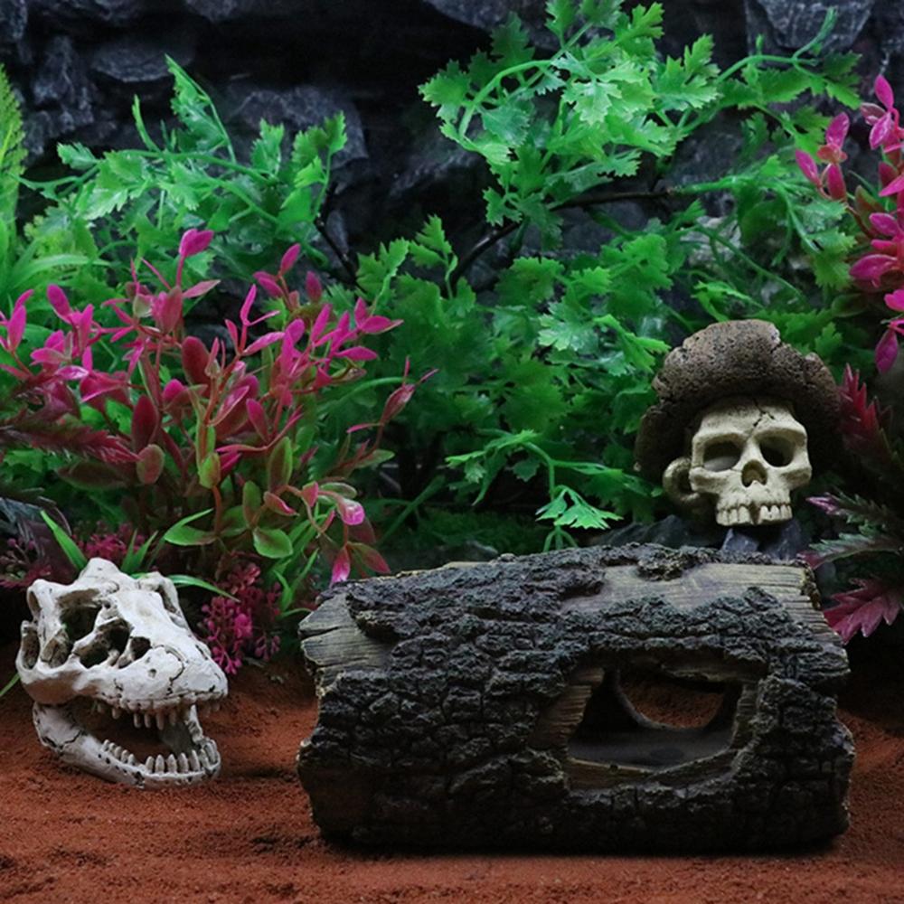 Tank Cave Wood House Hollow Tree Trunk Fish House Aquarium Decorations Wood Landscape Fish Hideout