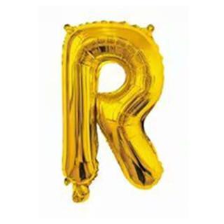 16 Inch Slim Gold Letter Aluminum Foil Balloon Bright Gold Wedding Decoration Film Balloon