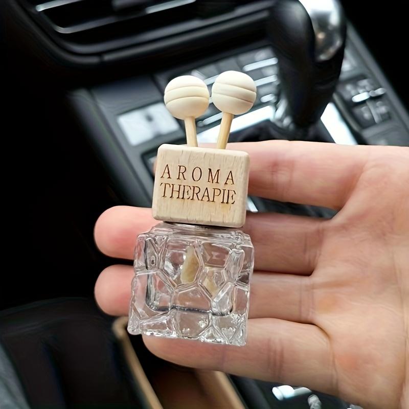 Car Air Outlet Fragrance Bottle Elegant Perfume Empty Bottle Set with Clip Air Vent Glass Diffuser Car Decor for Air Freshing