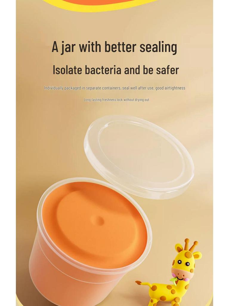 24-Color Ultra-Light Non-Sticky Odorless Clay Set for Kids with Storage Box - Perfect for Kindergarten & Gifts