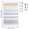 900Pcs Round Face Glitter Gem Stickers Self-Adhesive Crystal Rhinestones Stickers  Festival