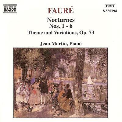 CD GABRIEL FAUR?; JEAN MARTIN - Faure;Nocturnes 1 8550794 Naxos 1994 Europe ObiClassical Used