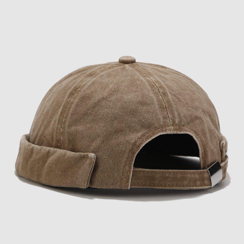 Skull Cap for Men and Women - Retro Landlord Beanie Hipster Melon Hat - Breathable Yuppie Style Beanie with Embellished Accents