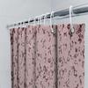 Charming Black Pink Shower Curtain Floral Print Modern Decor for Bathroom Easy Install Hook Rings Set Home Improvement Waterproo