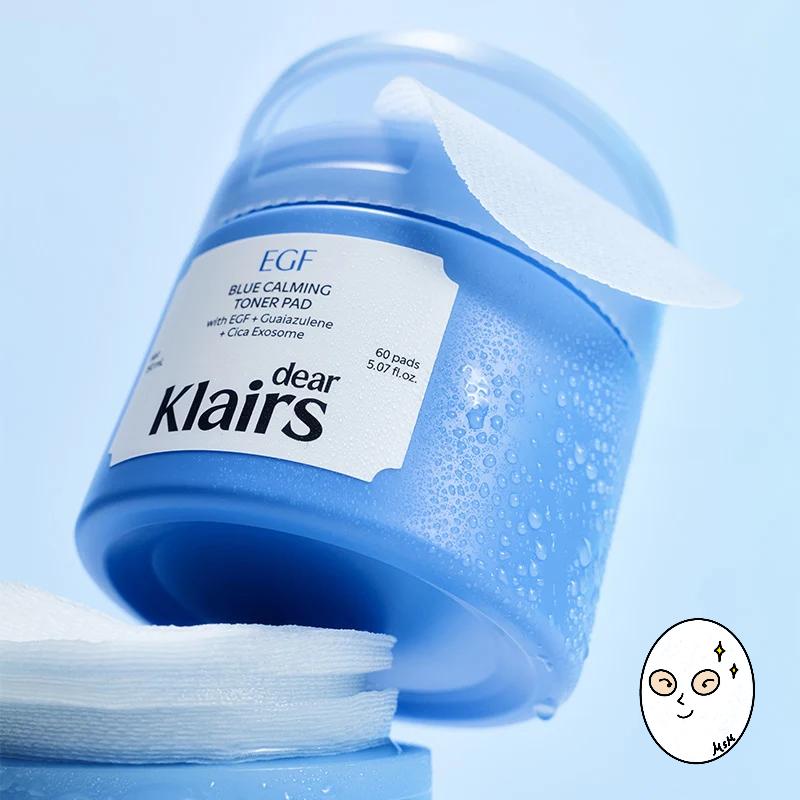 Klairs EGF Blue Calming Toner Pad 60pads