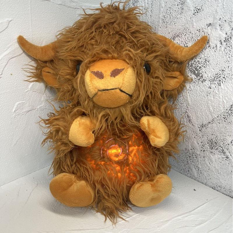 Capybara & Friends: Musical Plush Toy with Light-Up Features (Strawberry, Avocado, Donkey, Tiger)