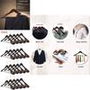 Wooden Clothes Hangers Set With Thickened Nonslip Design For Hotel And Closet Storage