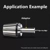 Silver Black Collet Adaptor Shank Reducer CNC Spindle Router And Real