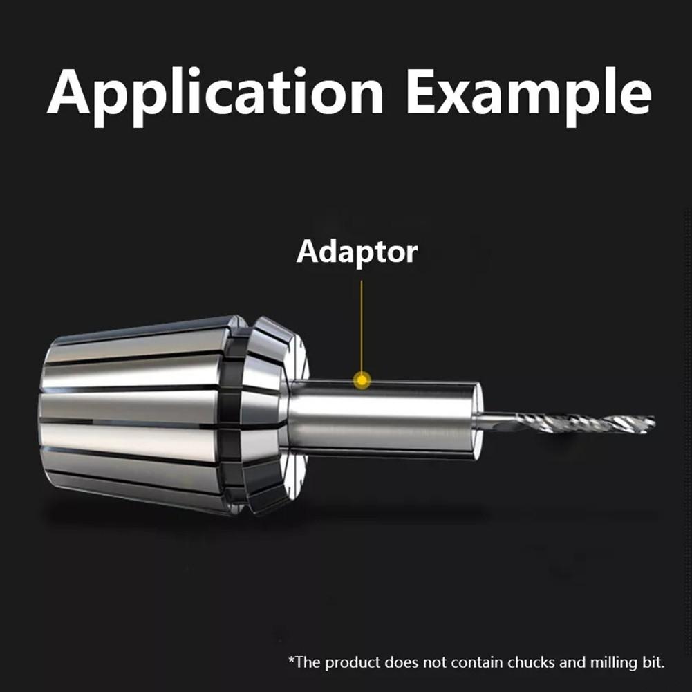 

Silver Black Collet Adaptor Shank Reducer CNC Spindle Router And Real 6.mm to 3mm