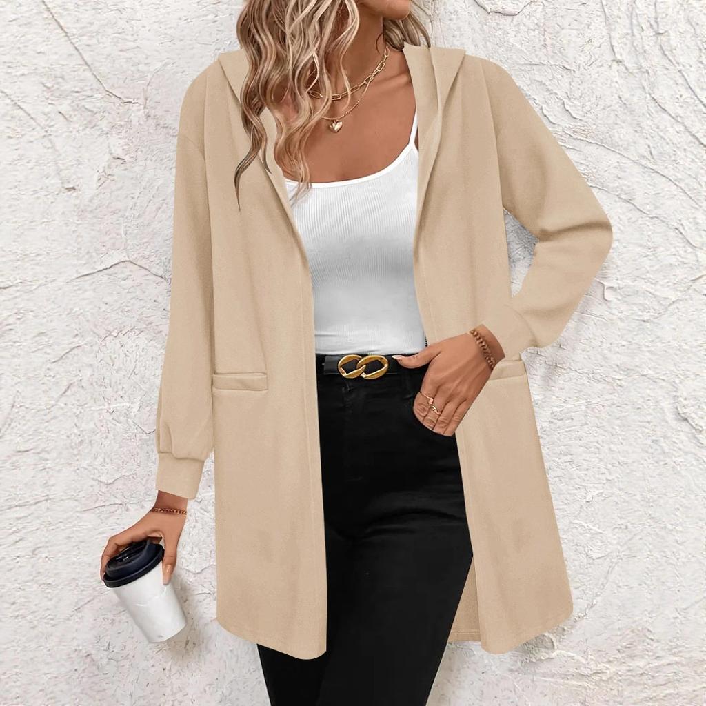 Independent station Amazon Europe and the United States cross-border autumn and winter solid color hooded