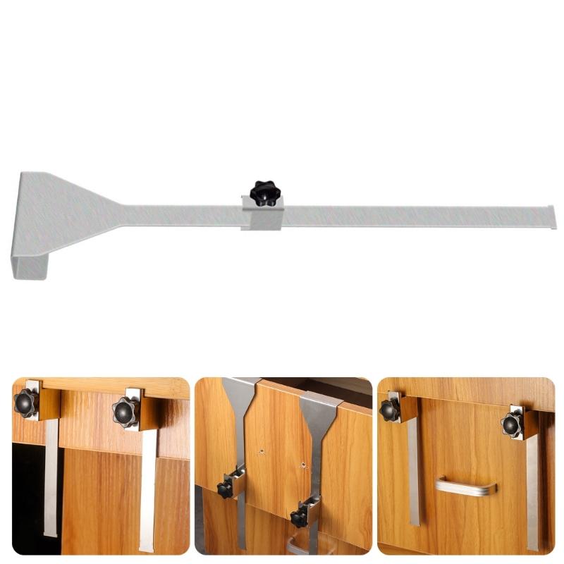 Easy Installation Drawer Panel Alignment Guide Installation Jig Lightweight Steel Adjustable Stopper No Drilling Required