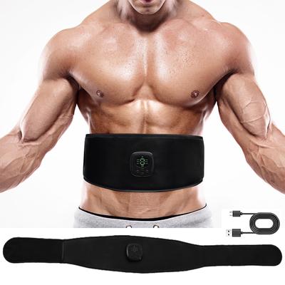 EMS Abs Trainer Heating Electric Muscle Toner Abdominal Toning Belt Muscle Training Body Slim Loss Weight Home Gym Fitness Unise 1pcs