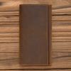 Crazy Horse Leather Long Wallet Men's Multi Card Zero Mobile Money Clip Layer Handbag