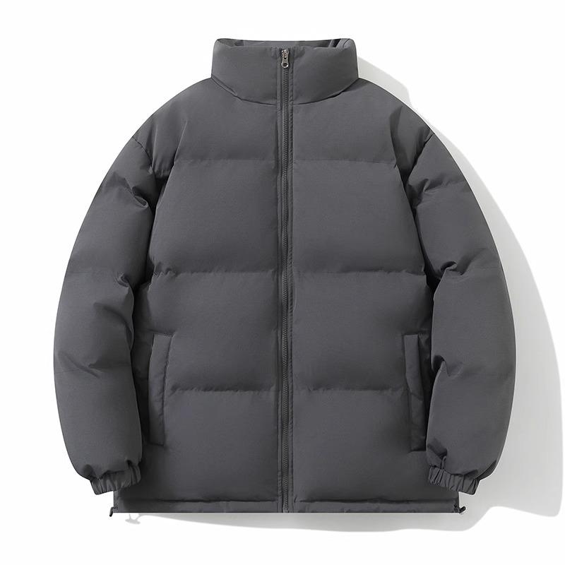 Daunenjacke für Herren Neu Winter Locker Plus Baumwolle Verdickt Warm Stehkragen Kälteabweisende Kleidung Jacke