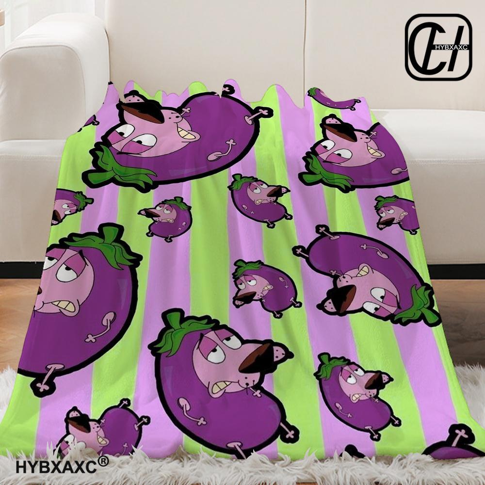 C-Courage The Cowardly Dog Printed Blanket Warm Soft and Comfortable Home Travel Blanket Sofa Bedding Cover Blanket Gift