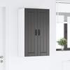 Wall Cabinet LUCCA Black 60 X 31 X 100 Cm Particleboard