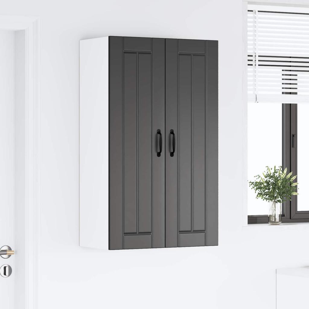 Wall Cabinet LUCCA Black 60 X 31 X 100 Cm Particleboard
