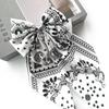 Double-Sided Cashew Flower Bow Hair & Heart Claw Clip Set - Summer Shark Clip Fashion Ponytail Accessories