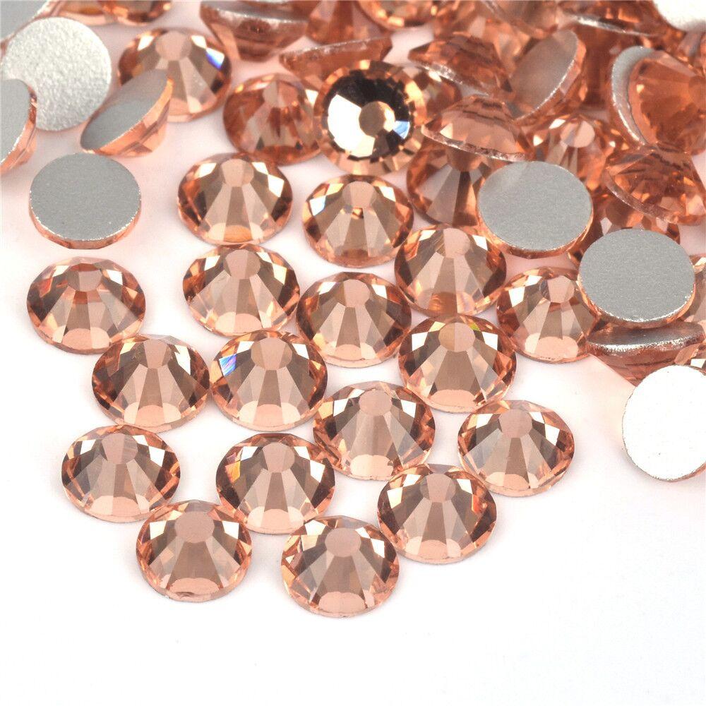 Non Hotfix Rhinestones Champagne Glass Rhinestone Strass Crystals Flatback High Grade Rhinestones for Clothes