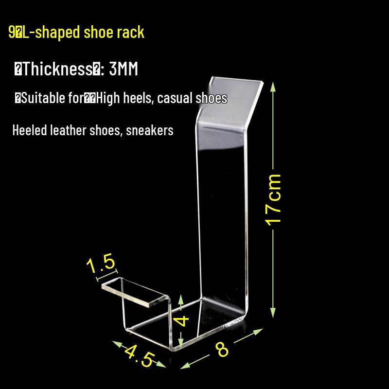Transparent Acrylic Shoe Display Stand for Adults and Kids