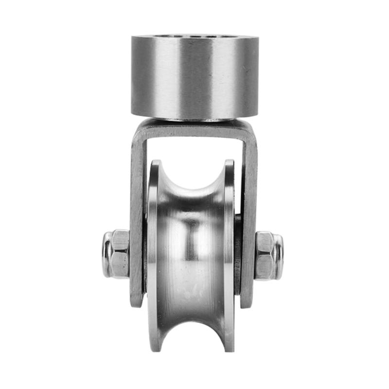 V/H Type Swivel Pulley 304 Steel Tractions Wheel Pulley Block Quiet Pulley Roller Tractions Wheel Slidings Gate Roller