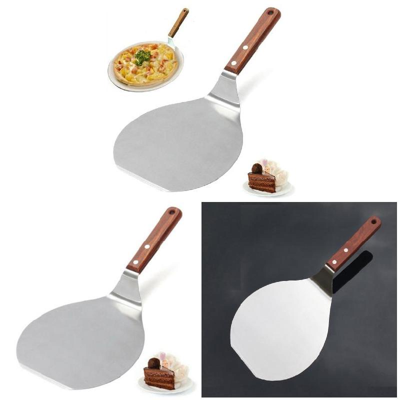 Stainless Steel Pizza Spatula Pie Cake Shovel Pancake Baking Tool For Home Kitchen
