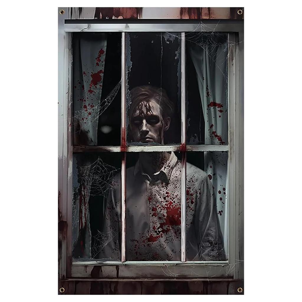 Halloween Wall Stickers, Female Blood Jewelry, Bedroom Flat Stickers Dimensional Wall Sticker Window Decorative Sticker