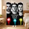 Swedish House Mafia DJ Group Throw 240g flannel blanket, suitable for sofas, beds, offices,  exquisite gift blankets